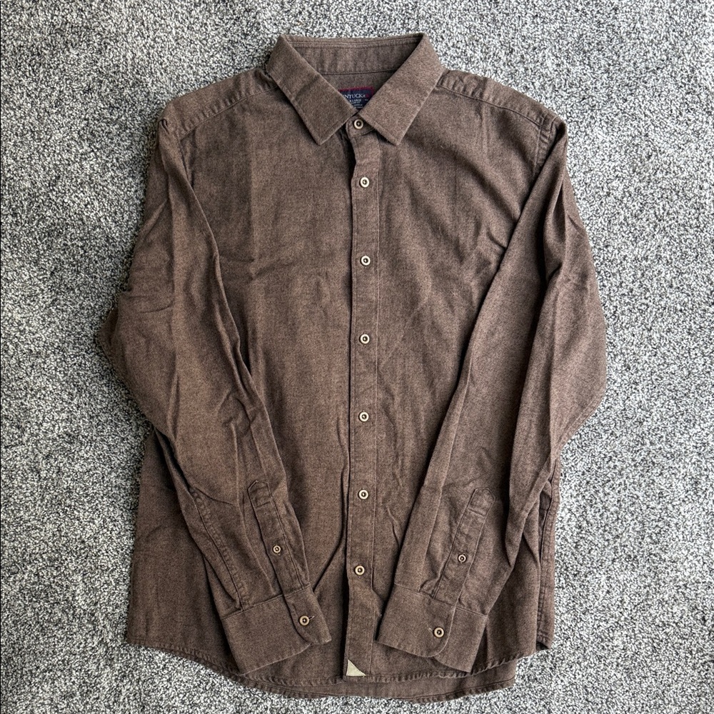 UNTUCKit Dark Brown Dress Shirt